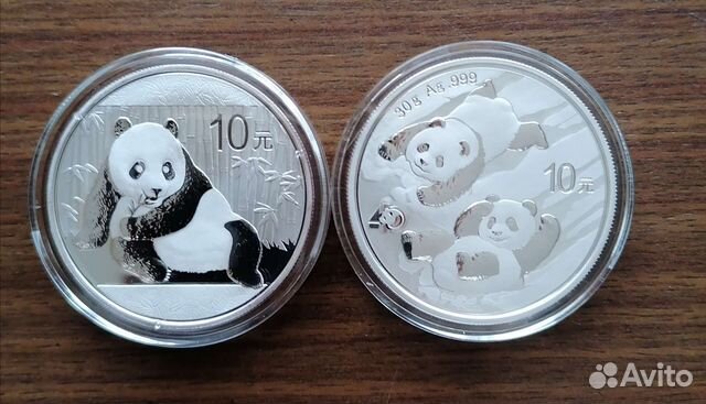Крупное серебро разных стран.Панды.(Китай) Коала