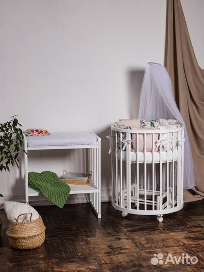 Детская кроватка 8 в 1 + держатель в подарок