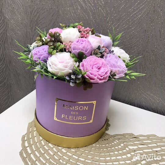 Букет цветов из мыла ручной работы