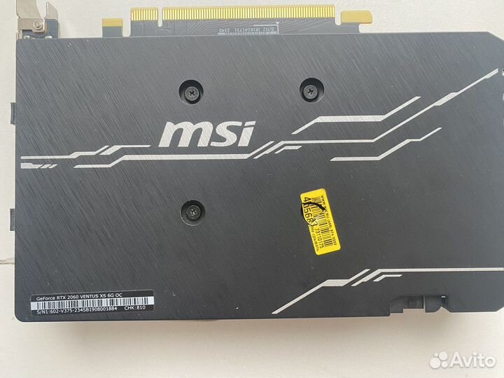 Видеокарта msi rtx ventus 2060