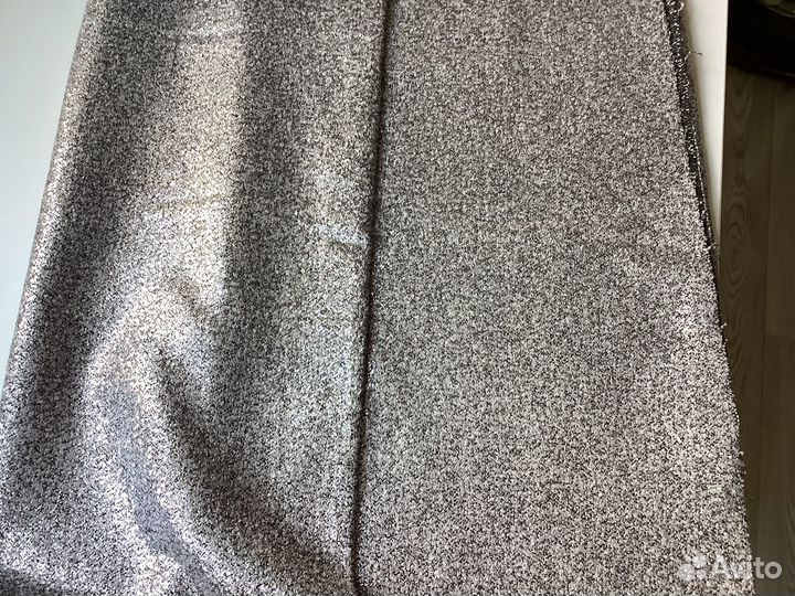 Ткань для верхней одежды серебристая