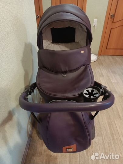 Коляска 2 в 1 эко кожа