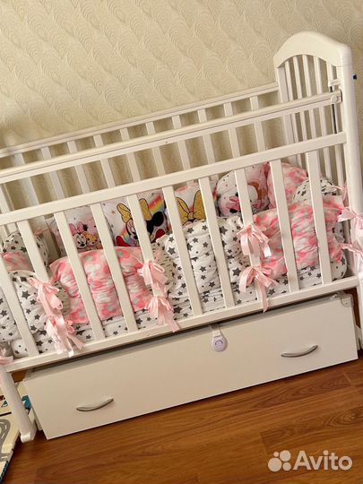Детская кроватка 120*60 с матрасом