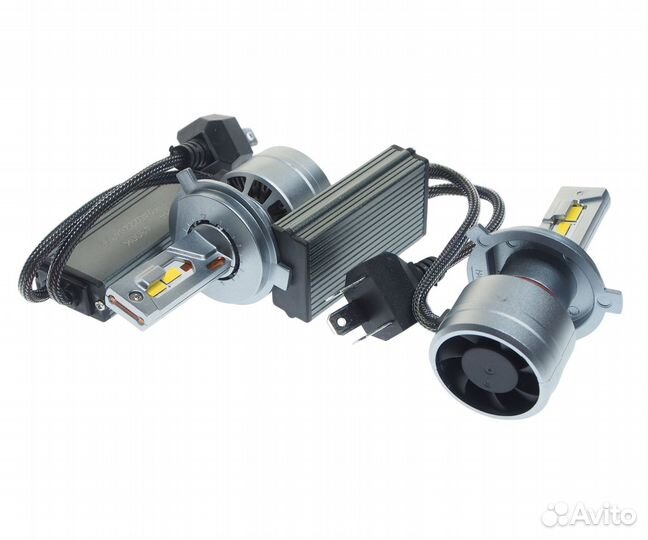 Лампа светодиодная 12V H4 P43t 4300K бокс (2шт.) clearlight