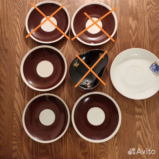 Фарфоровые блюдца, гдр, СССР