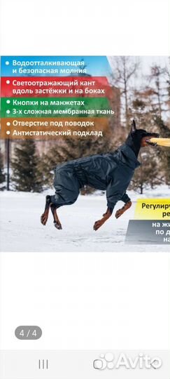 Одежда для собак, комбинезон для больших пород