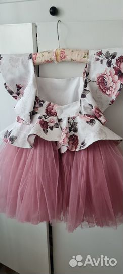 Платье для девочки 80 86 розовое