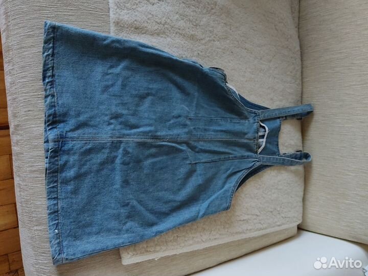 Джинсовый сарафан для девочки