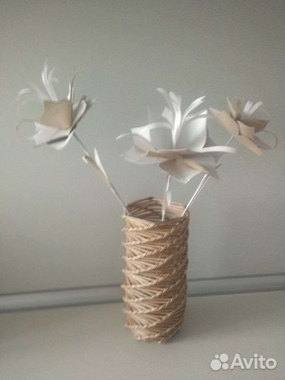 Вазы плетеные