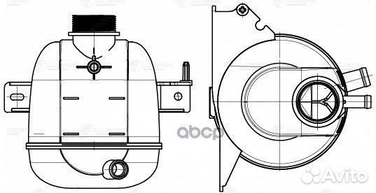 Бачок расширительный renault logan/clio LET 093