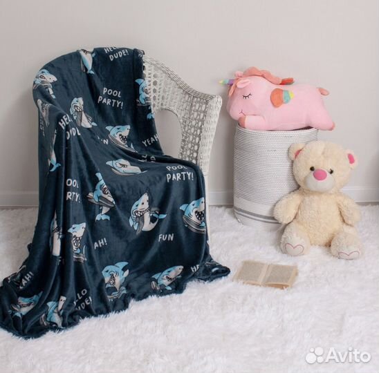 Плед-акула 180/200