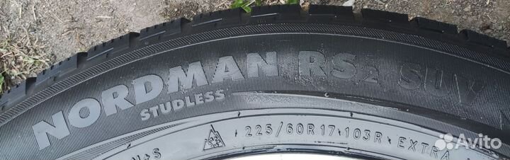 R17 Nokian Tyres Nordman RS2 SUV 225/60, PCD 5x114.3 DIA 66.1