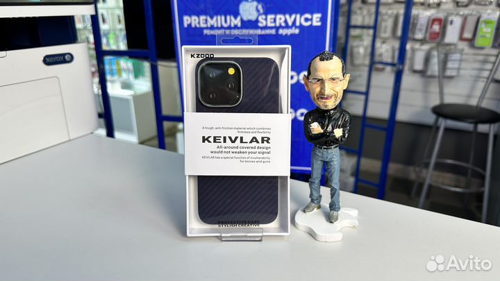 Чехол на iPhone 12 Pro Max Kevlar Карбон Оригинал