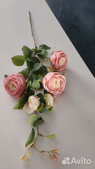 Розы декоративные на ветке