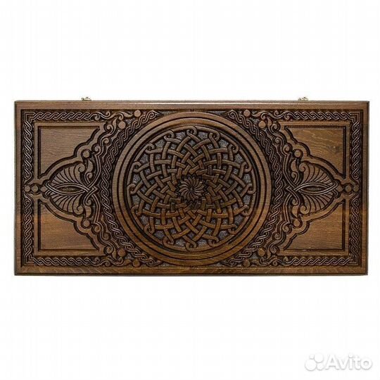 Нарды резные Гюмри 61 х 64 см бук Армения 62579