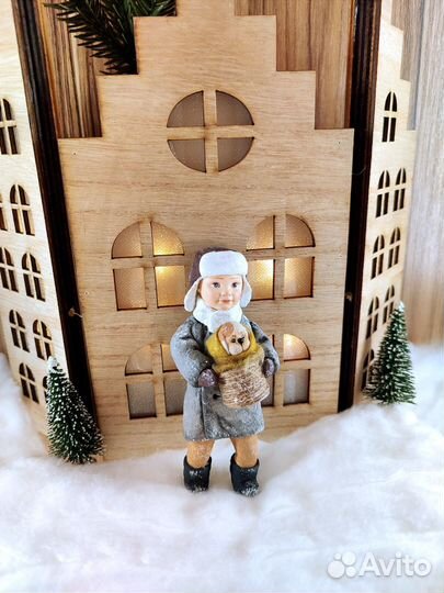 Ватные елочные игрушки