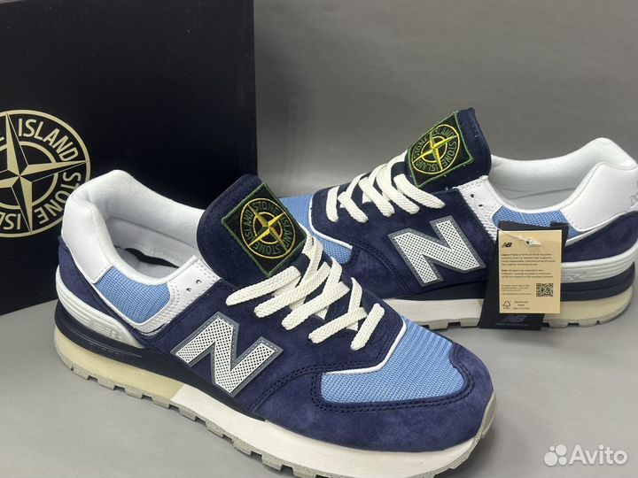 Кроссовки new balance 574 stone island