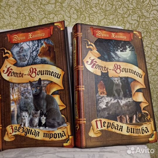 Книги. Коты воители, adventure time, атака титанов