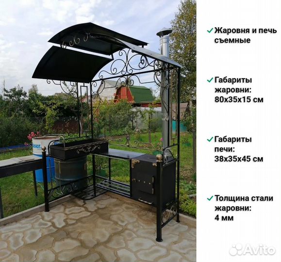 Кованый мангал для дачи