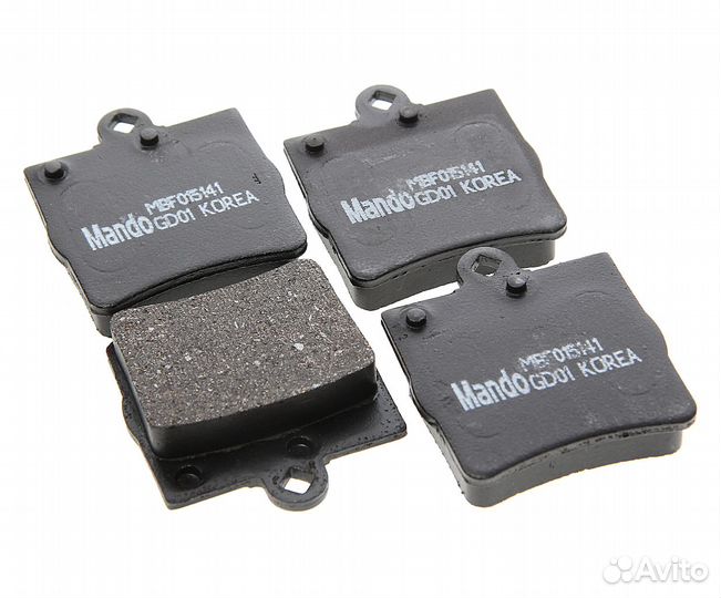 Колодки тормозные mercedes W201 (82-93) передние (4шт.) mando