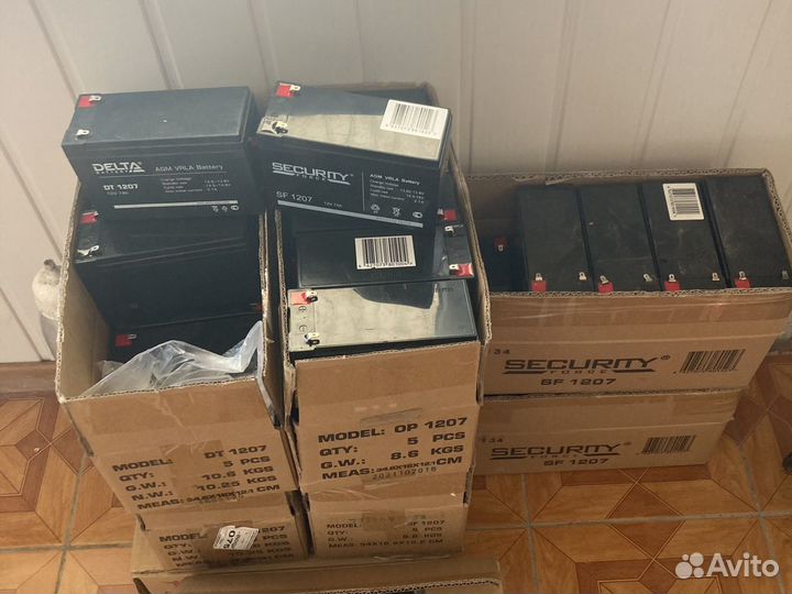 Аккумуляторы для ибп 1207, б/у