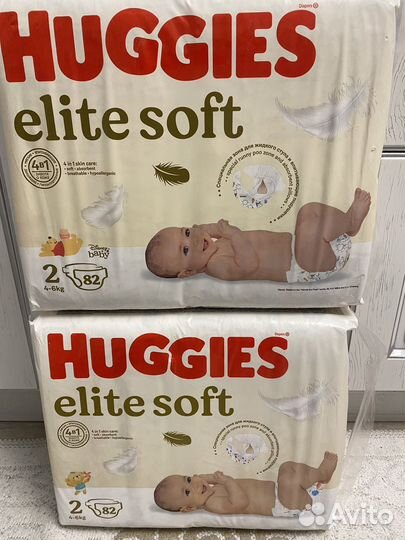 Подгузники huggies elite soft 2