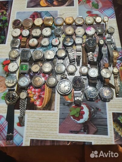 Часы наручные разные СССР (одним лотом)