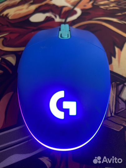 Мышка logitech g102 синия