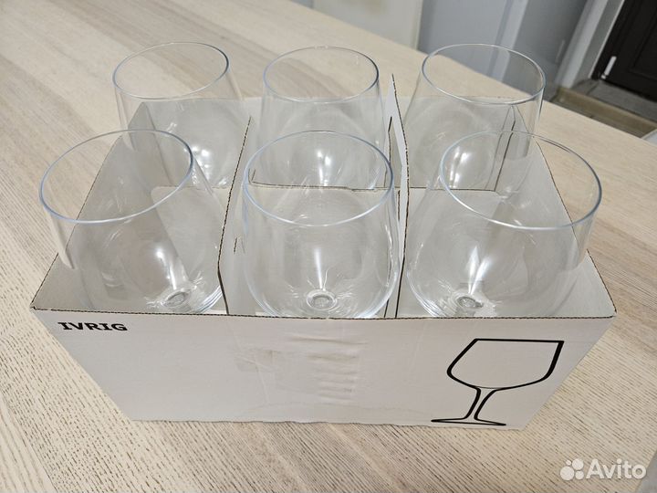 Бокалы для вина икеа ivrig