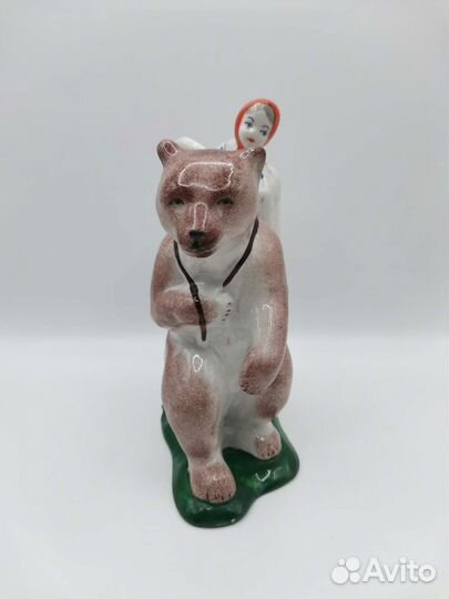 Статуэтка Маша и Медведь Сысерть Фарфор СССР