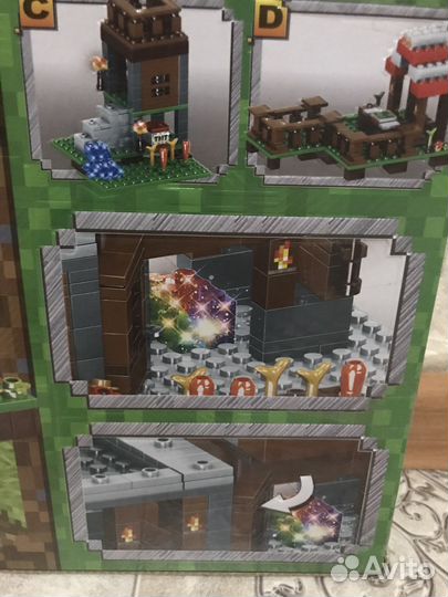 Конструктор Minecraft деревня: дом Стива Lb600