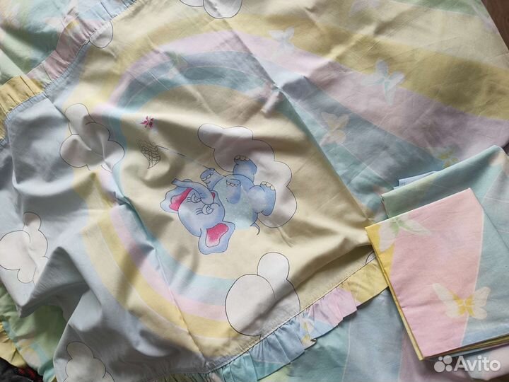 Бортики в кроватку постельное белье 2шт