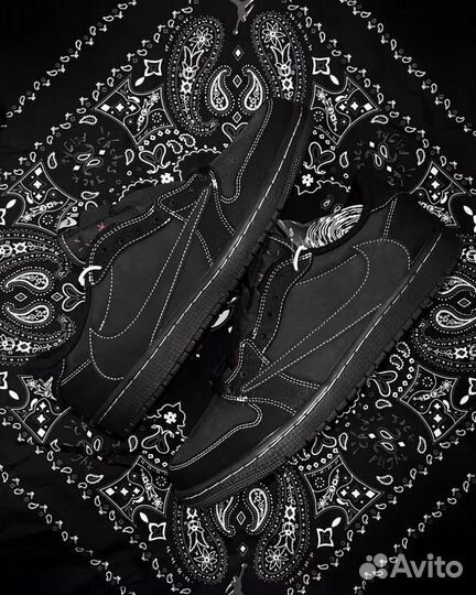 Travis Scott x Air Jordan 1 Low Black Phantom