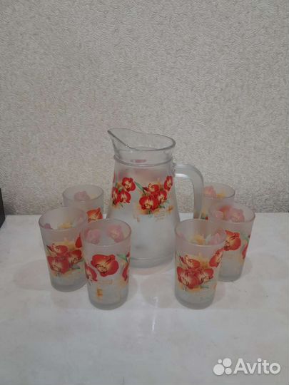 Набор кувшин и 6 стаканов