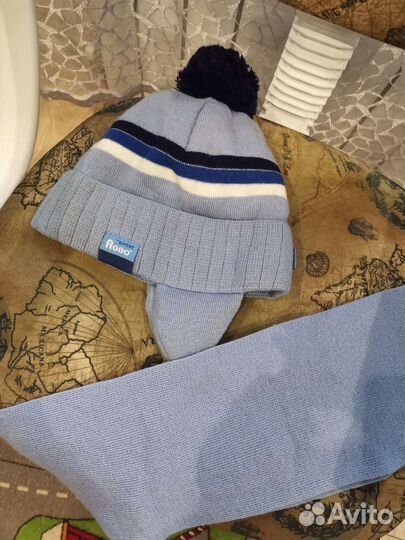 Куртка зимняя+ штаны с шапкой и шарфом 116