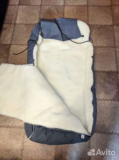 Меховой конверт в коляску овчина Норд