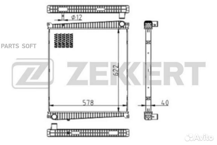 Радиатор охлаждения Рено Маскот 04