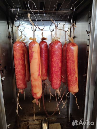 Домашняя колбаса копченая, грудинка, ребра, сар-ки