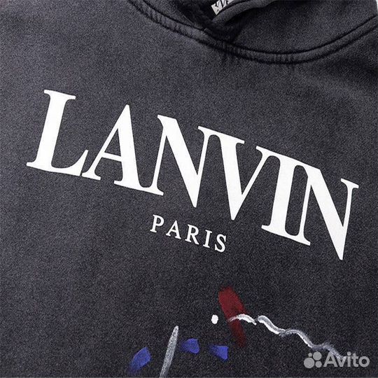 Худи Gallery Dept Lanvin Серое