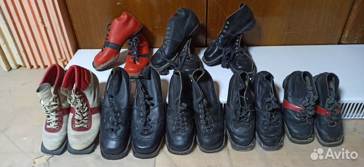 Лыжные ботинки кожаные СССР