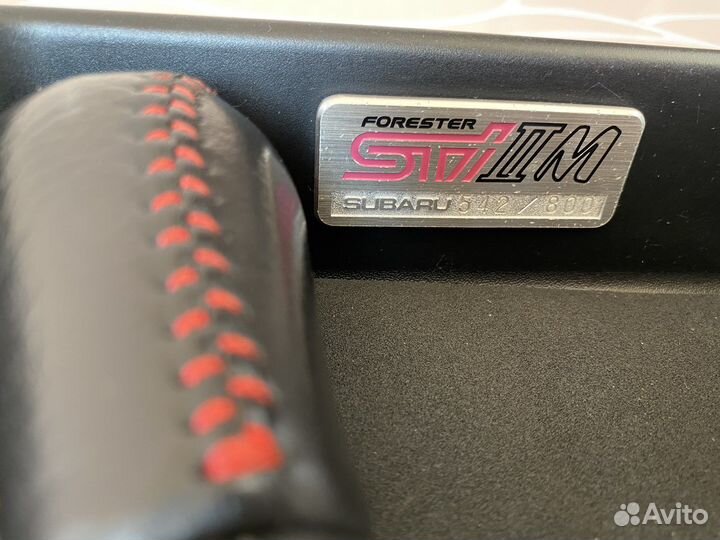 Рычаг, юбка (кожух), шильдик МКПП Субару SF STI2m