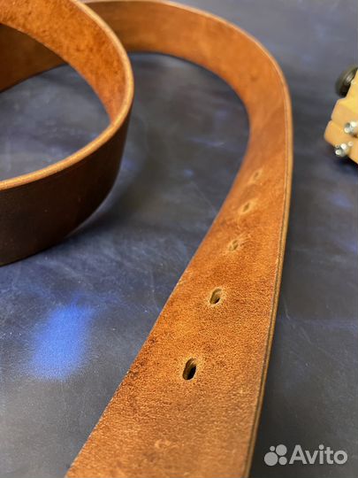 Ремень «Шарк» 40 мм натуральная кожа ручная работа