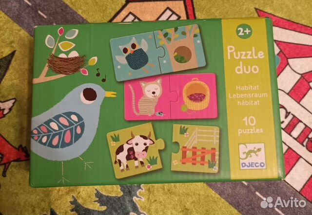 Пазл duo djeco 2+. Кто где живёт