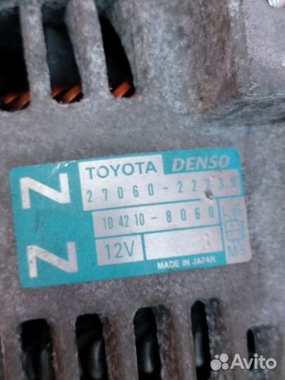 Генератор Toyota Wish ZNE10 1ZZ-FE