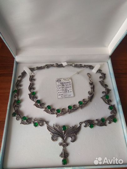 Комплект колье и браслет