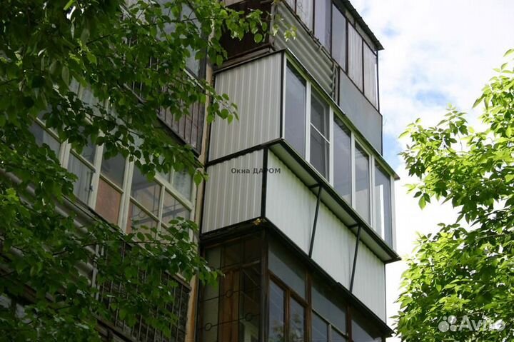 Балкон тёплый с выносом