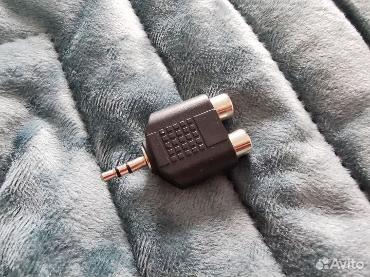 Переходник на кабель 2RCA на mini jack 3.5