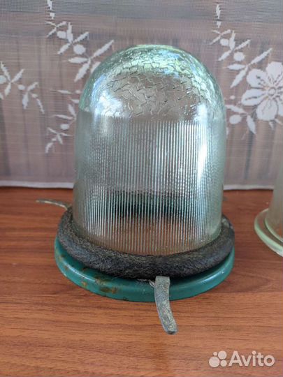 Плафоны промышленные СССР уличные стекло