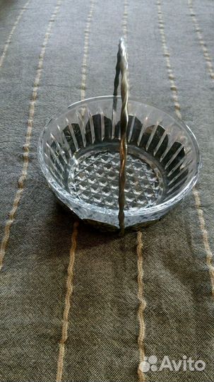 Мельхиоровая вазочка-конфетница СССР