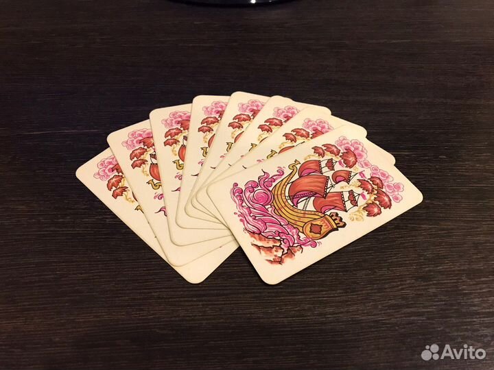 Карты игральные белый палех